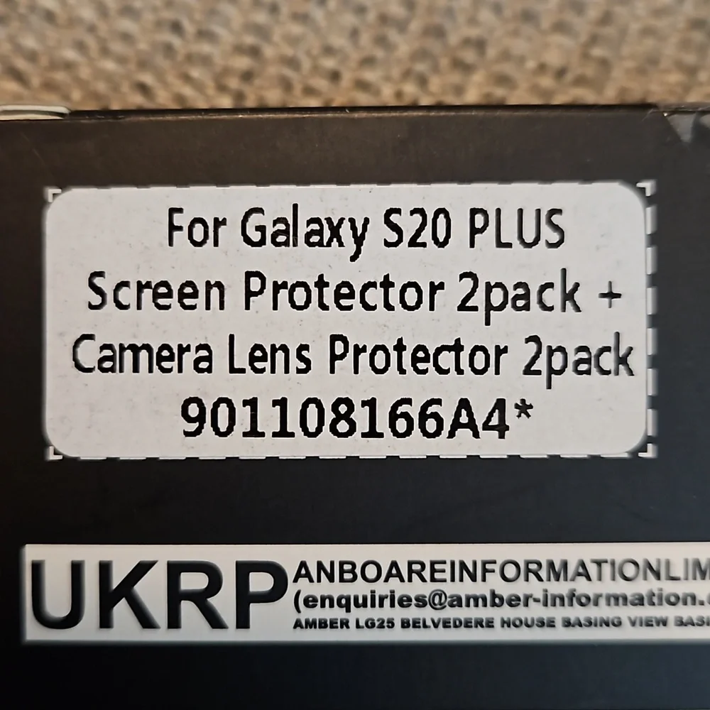 Screen Protector For Galaxy S20 Plus Screen Protector & Camera Lens Protector